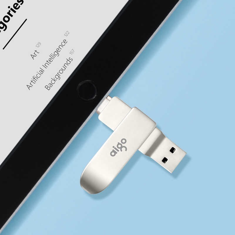 Memoria Flash Usb 3.0 128gb Para iPhone Aigo - Imagen 3
