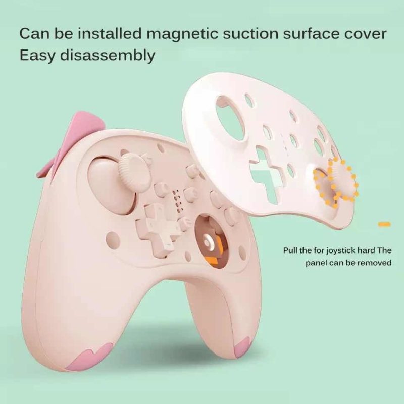 Control Bluetooth Naranja para Nintendo Switch/Switch OLED IINE Gatito - Imagen 6