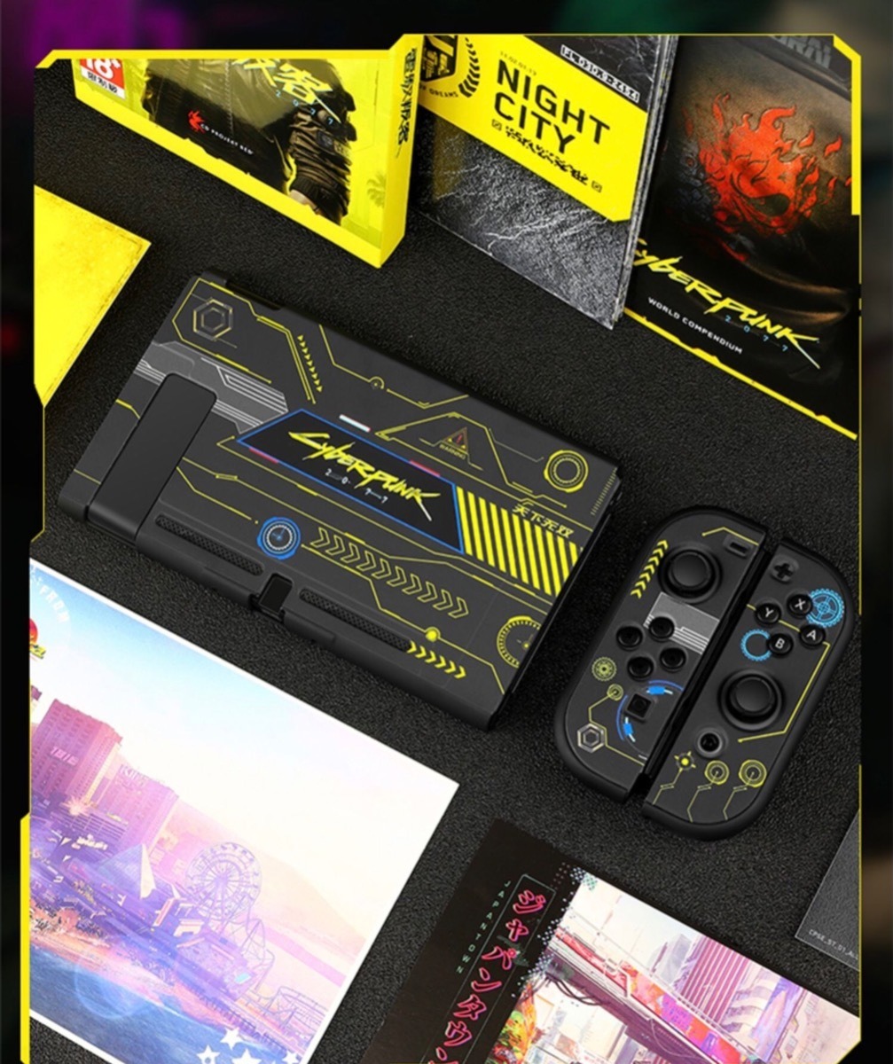 Carcasa Protectora Nintendo Switch-cyberpunk Negra - Imagen 4