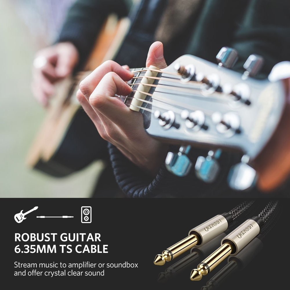 Cable Jack Guitarra 6.35 Mm 2.0 Metros, Ugreen - Imagen 2
