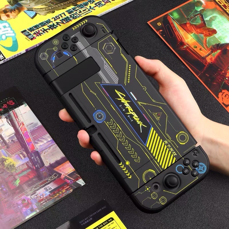 Carcasa Protectora Nintendo Switch-cyberpunk Negra - Imagen 3