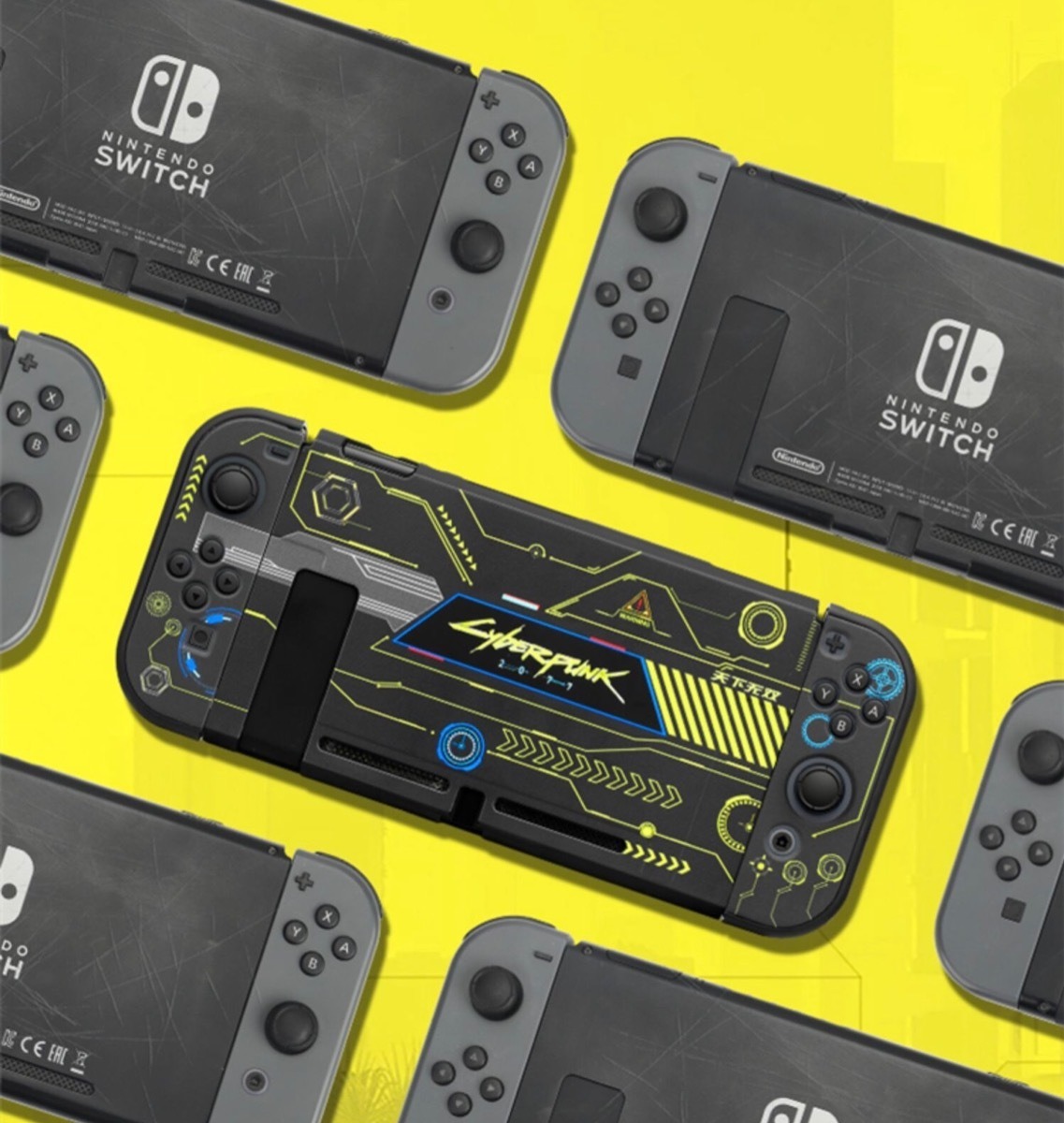 Carcasa Protectora Nintendo Switch-cyberpunk Negra - Imagen 5