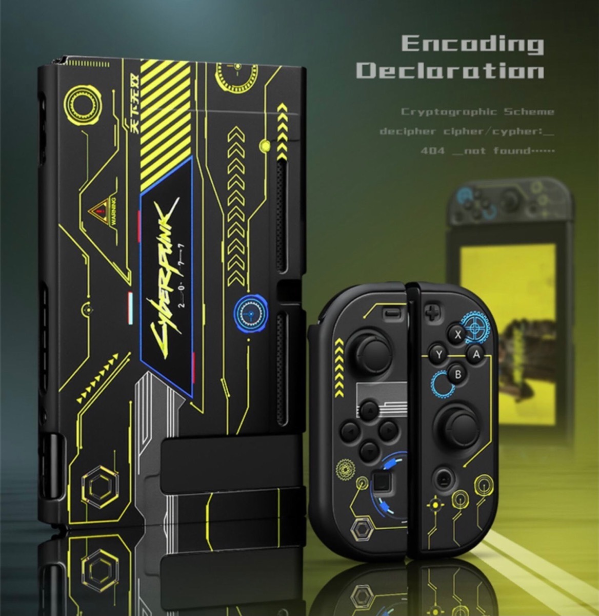Carcasa Protectora Nintendo Switch-cyberpunk Negra