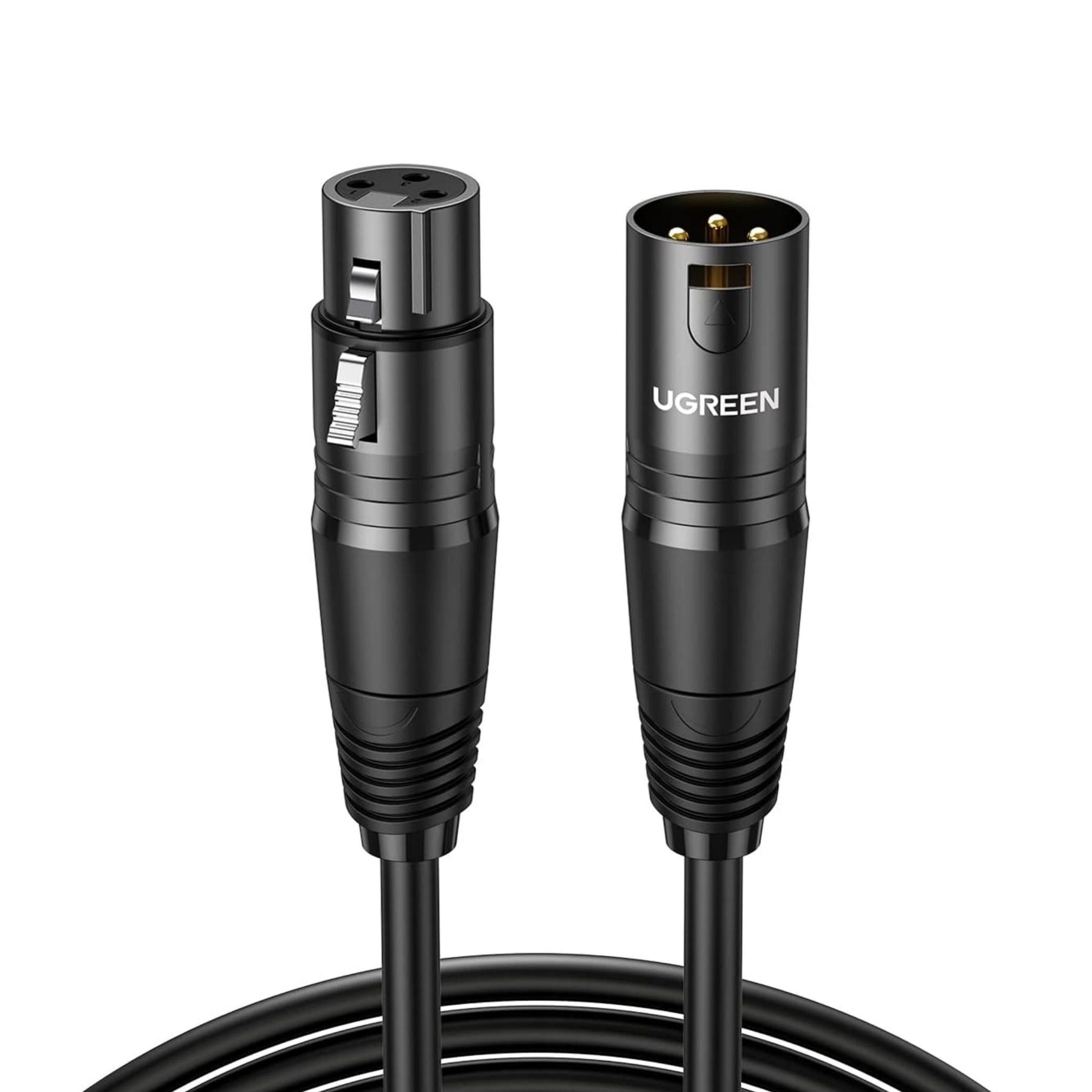Cable de Audio XLR Hembra a Macho 2m Ugreen - Calidad Premium