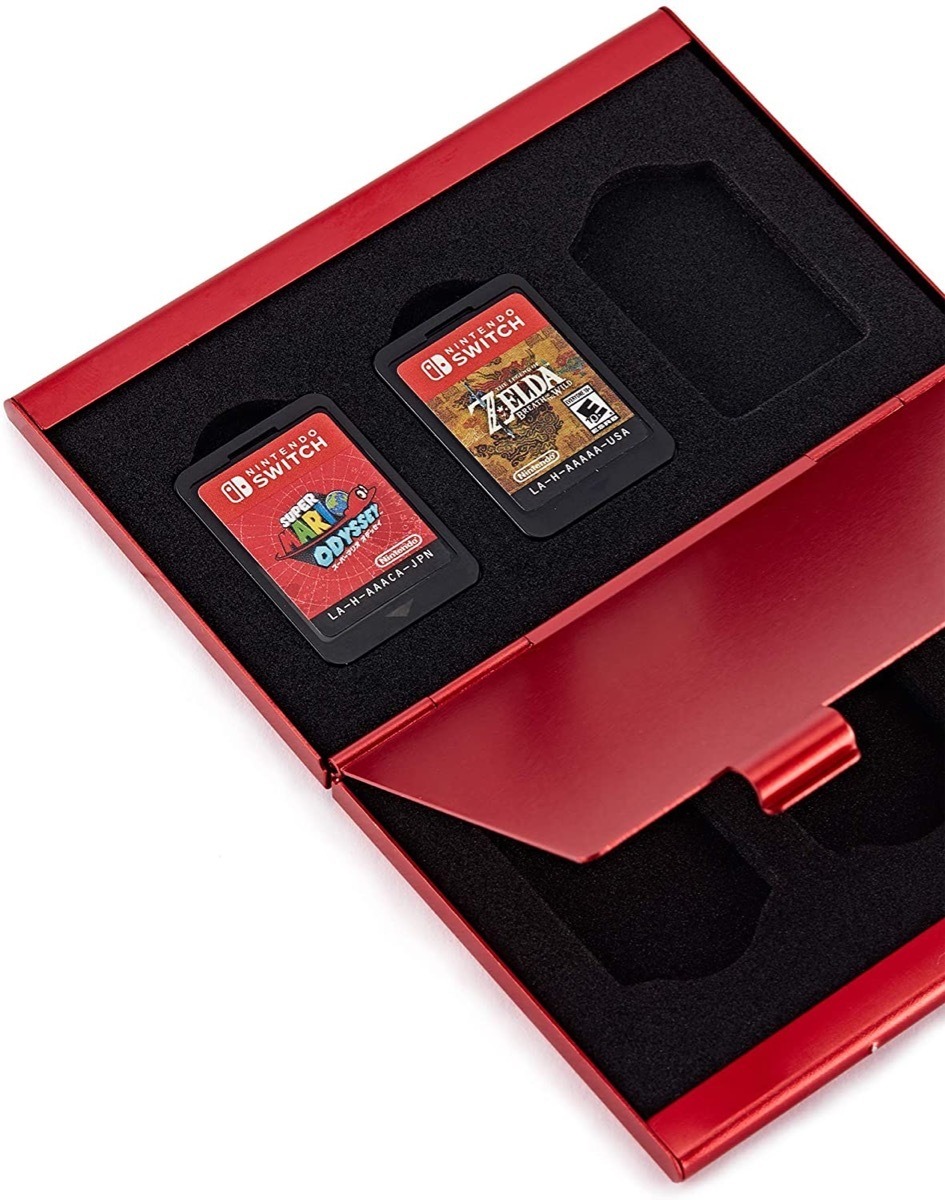Caja Porta Juegos Nintendo Switch Pokedex De Aluminio - Imagen 3
