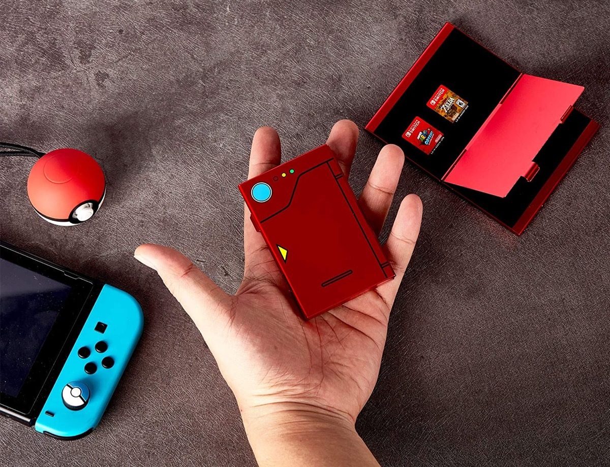 Caja Porta Juegos Nintendo Switch Pokedex De Aluminio - Imagen 5
