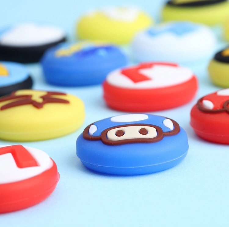 Cubre Sticks Nintendo Switch 3 Pares Surtido Mario Y Pokémon - Imagen 3