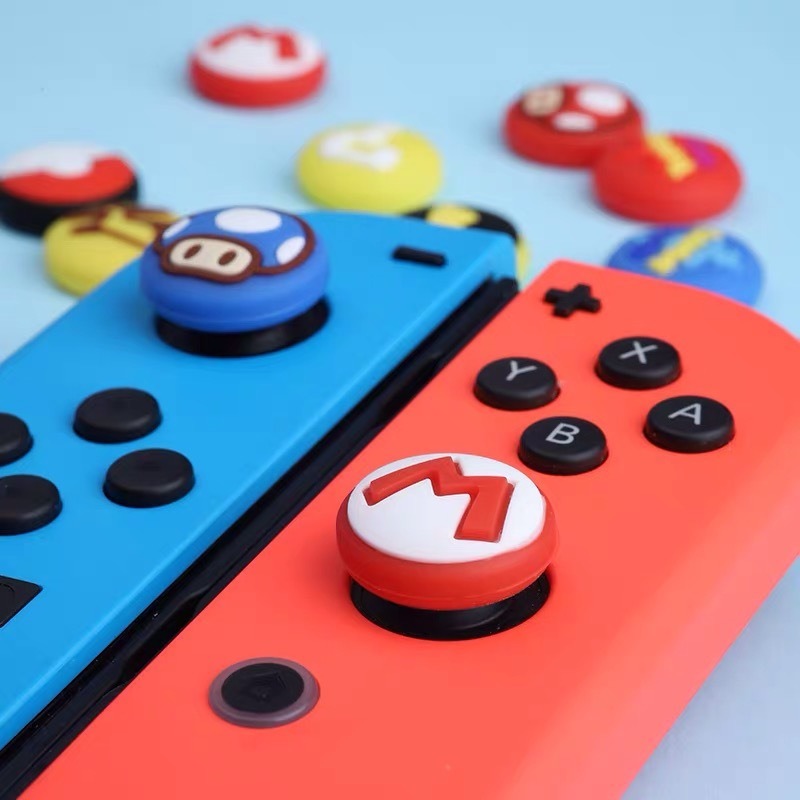 Cubre Sticks Nintendo Switch 3 Pares Surtido Mario Y Pokémon - Imagen 2