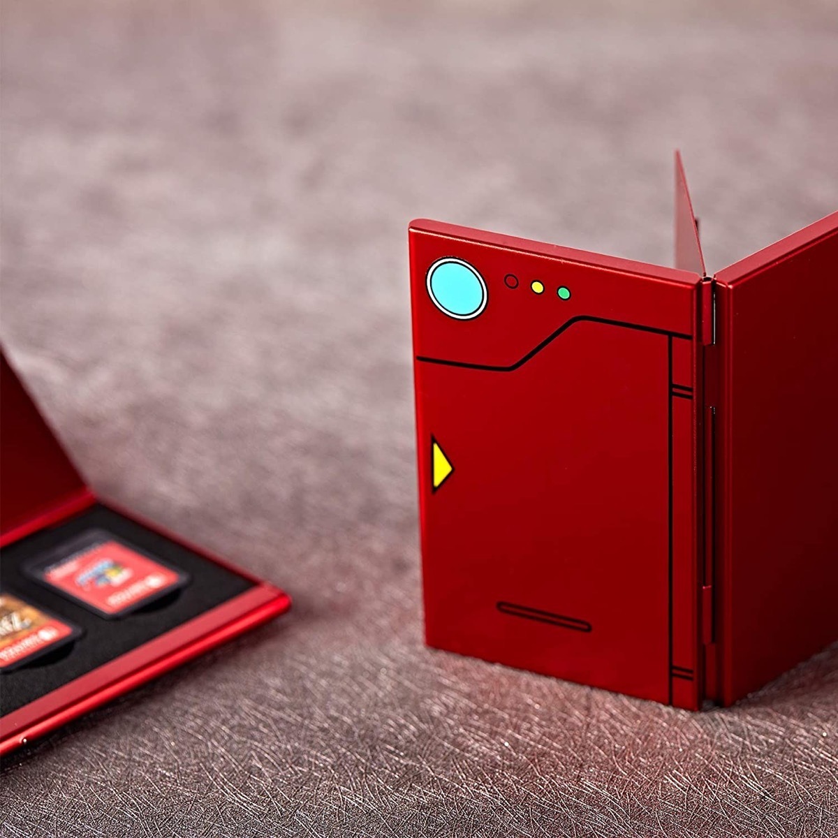 Caja Porta Juegos Nintendo Switch Pokedex De Aluminio