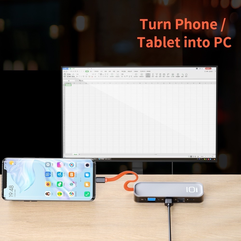 Hub Usb-c 10 En 1 Rock Powerexpand - Imagen 3