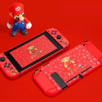 Carcasa Protectora Nintendo Switch Super Mario Pixel