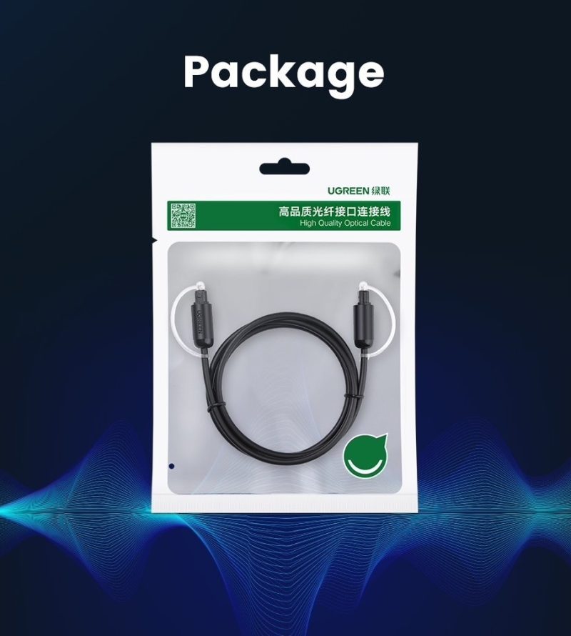 Cable Óptico Toslink Spdif Macho-macho 3.0 Metros Ugreen - Imagen 9