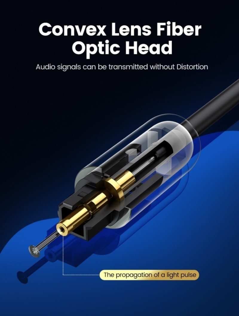 Cable Óptico Toslink Spdif Macho-macho 3.0 Metros Ugreen - Imagen 7