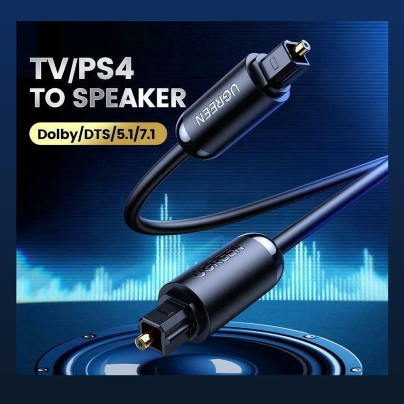 Cable Óptico Toslink Spdif Macho-macho 3.0 Metros Ugreen - Imagen 2