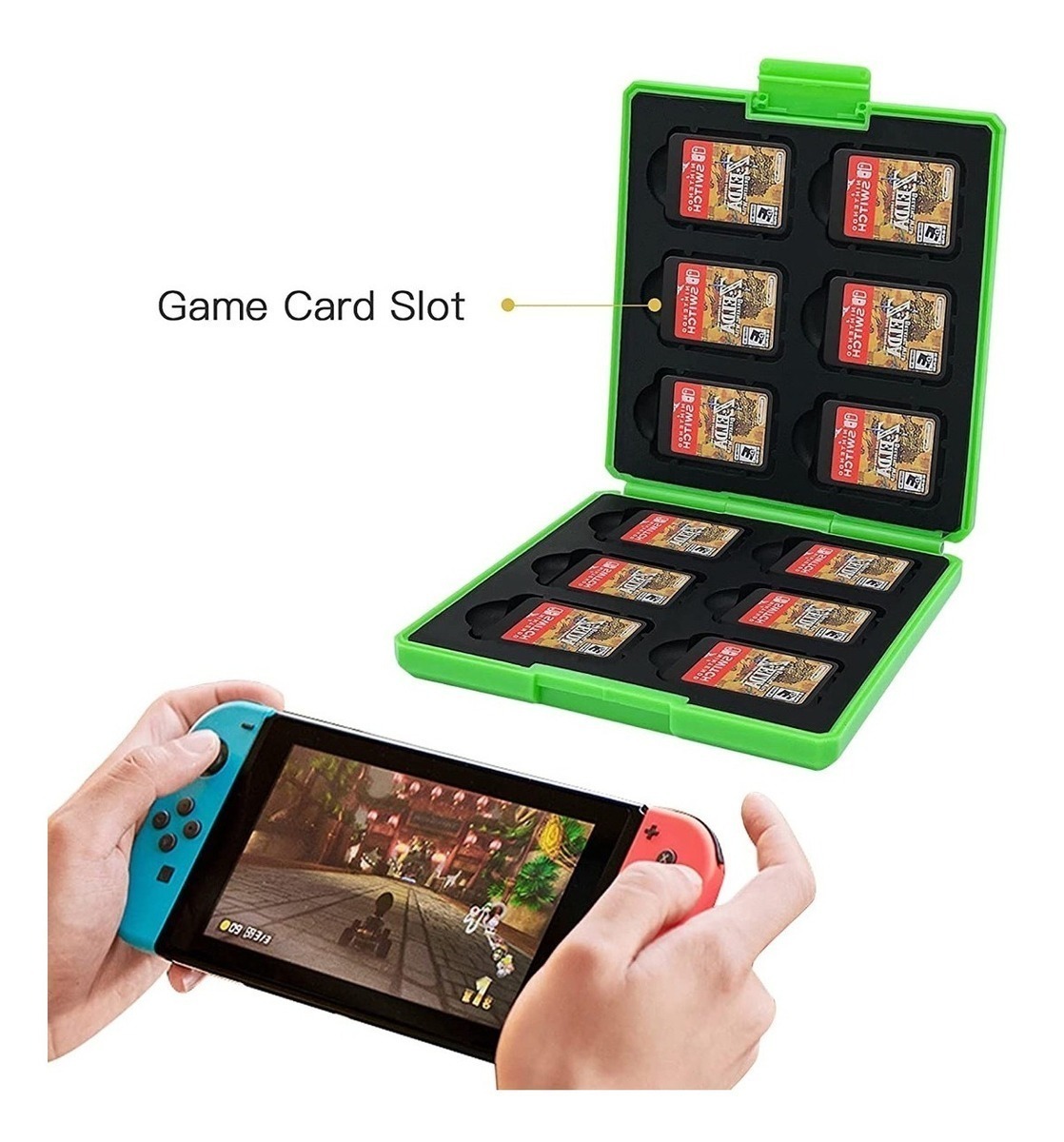 Estuche Switch Luigi para 12 Juegos y 12 Micro SD - Imagen 3