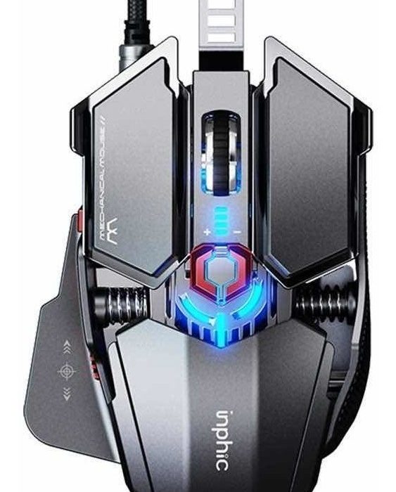 Mouse Gamer Monster Regulable Pg6 5000dpi Rgb