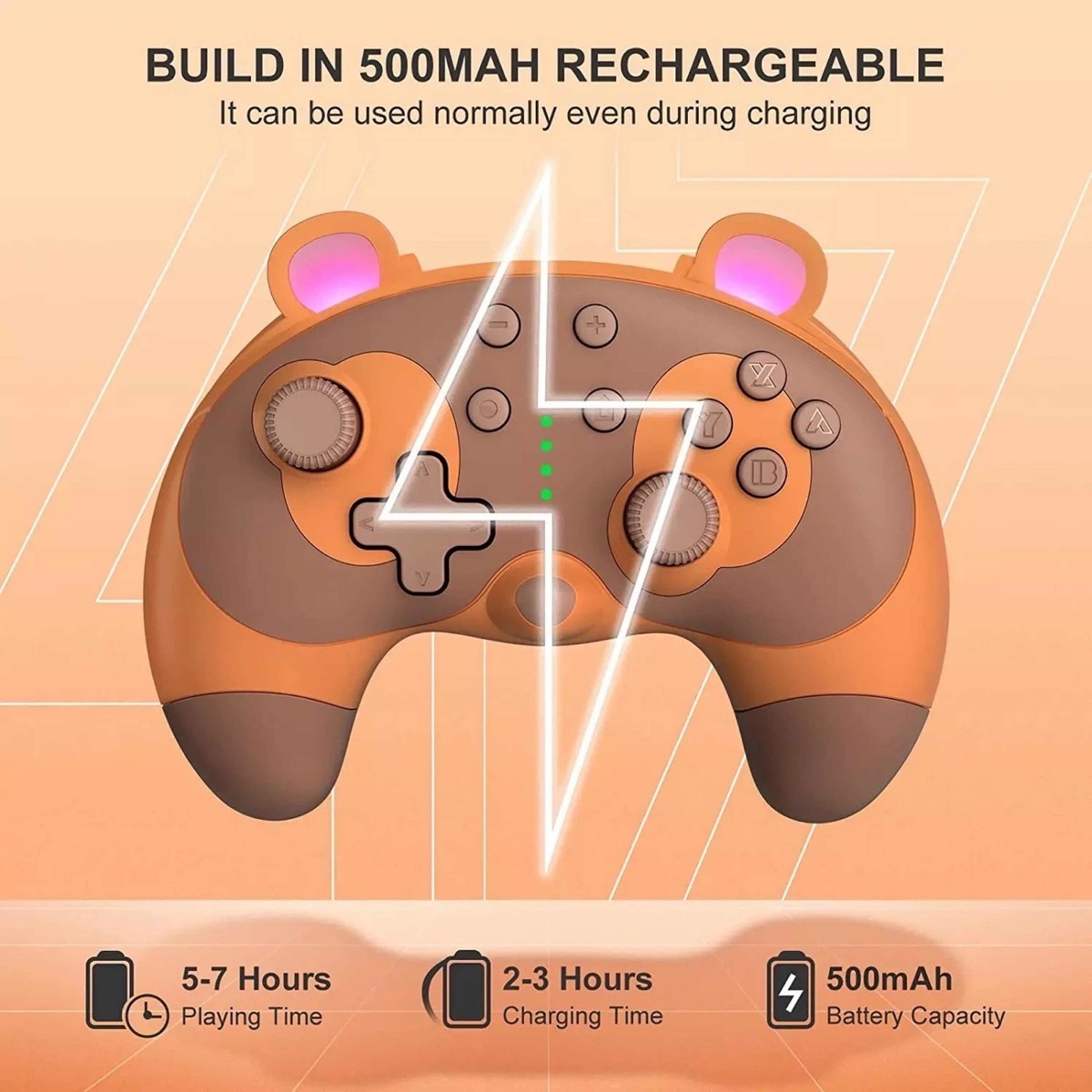 Control Bluetooth Nintendo Switch Tom Nook Stoga - Inspirado en Animal Crossing - Imagen 5