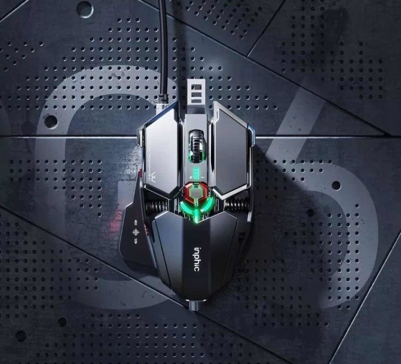 Mouse Gamer Monster Regulable Pg6 5000dpi Rgb - Imagen 10