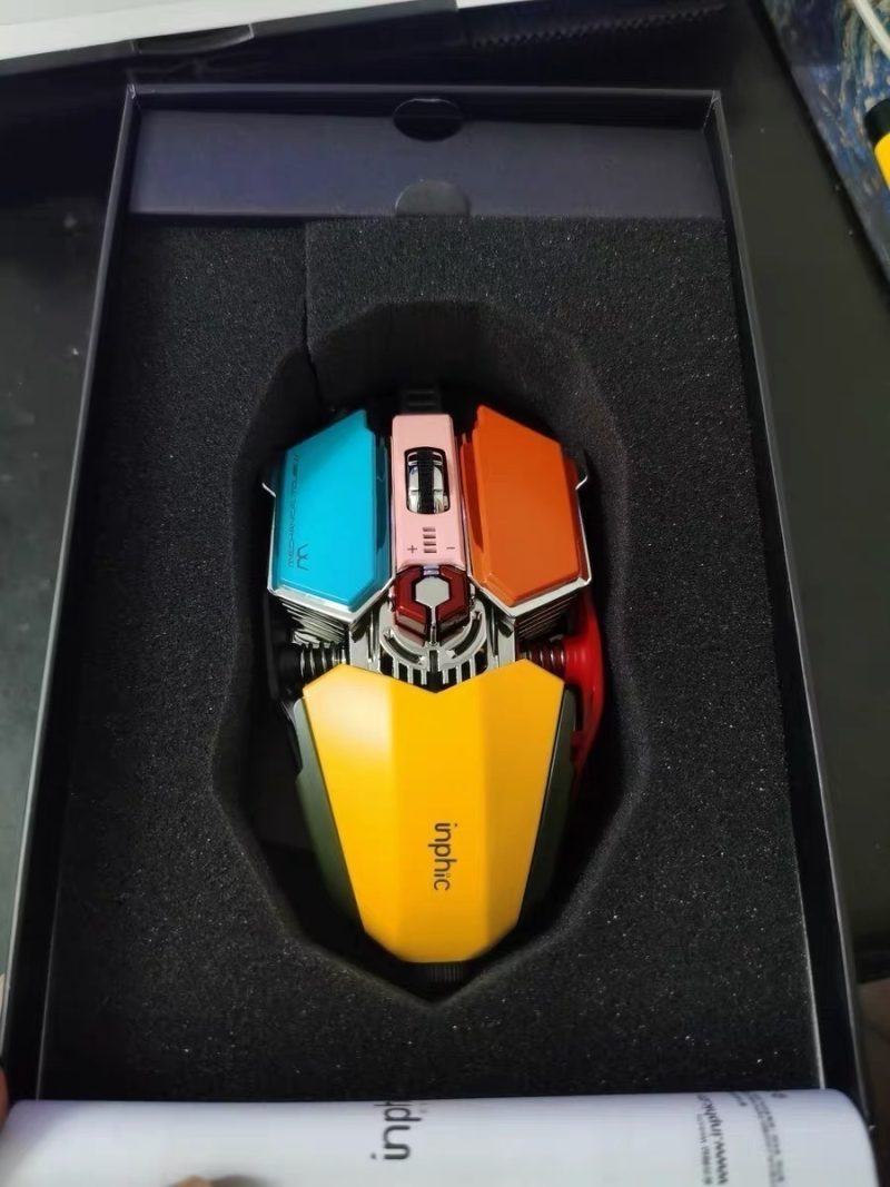 Mouse Gamer Monster Regulable Pg6 5000dpi Multicolor Rgb - Imagen 9