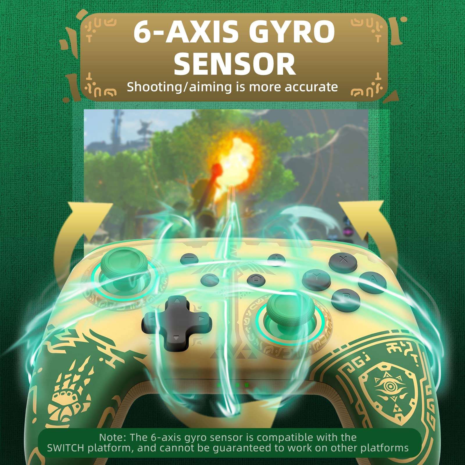 Control Bluetooth IINE para Nintendo Switch/Switch OLED - Edición Zelda Tears of the Kingdom - Imagen 3