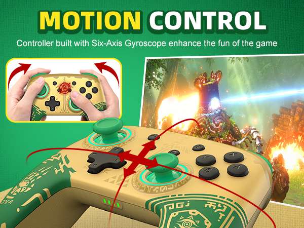 Control Bluetooth IINE para Nintendo Switch/Switch OLED - Edición Zelda Tears of the Kingdom - Imagen 6