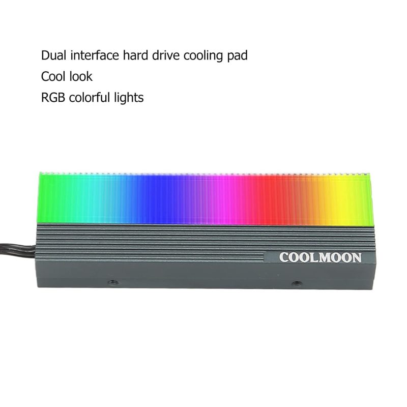 Disipador de Calor ARGB para SSD M.2 2280 COOLMOON CM-M2A - Imagen 4