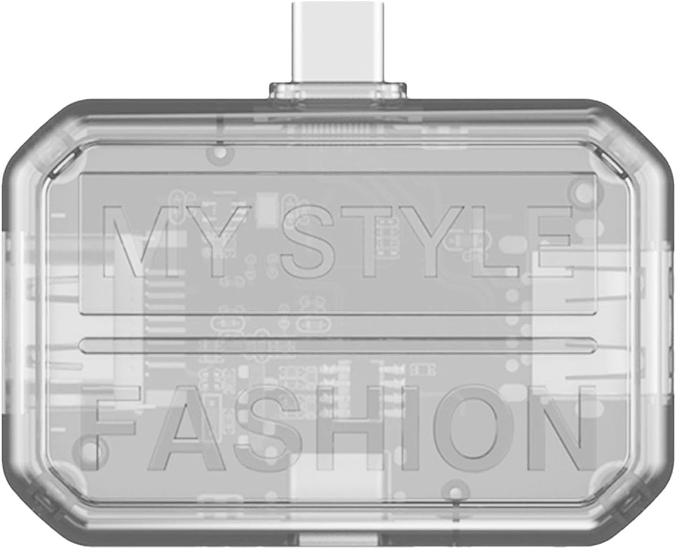 HUB USB Tipo C 3 en 1 Transparente