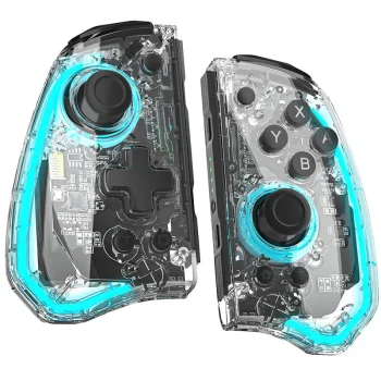Joy-Con IINE Elite Transparente para Nintendo Switch y Switch OLED