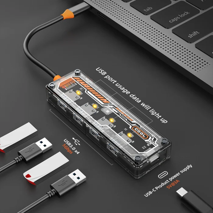 HUB USB Tipo-C Multi Función