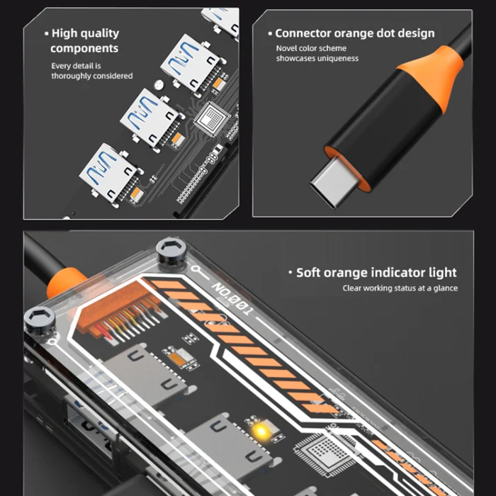 HUB USB Tipo-C Multi Función