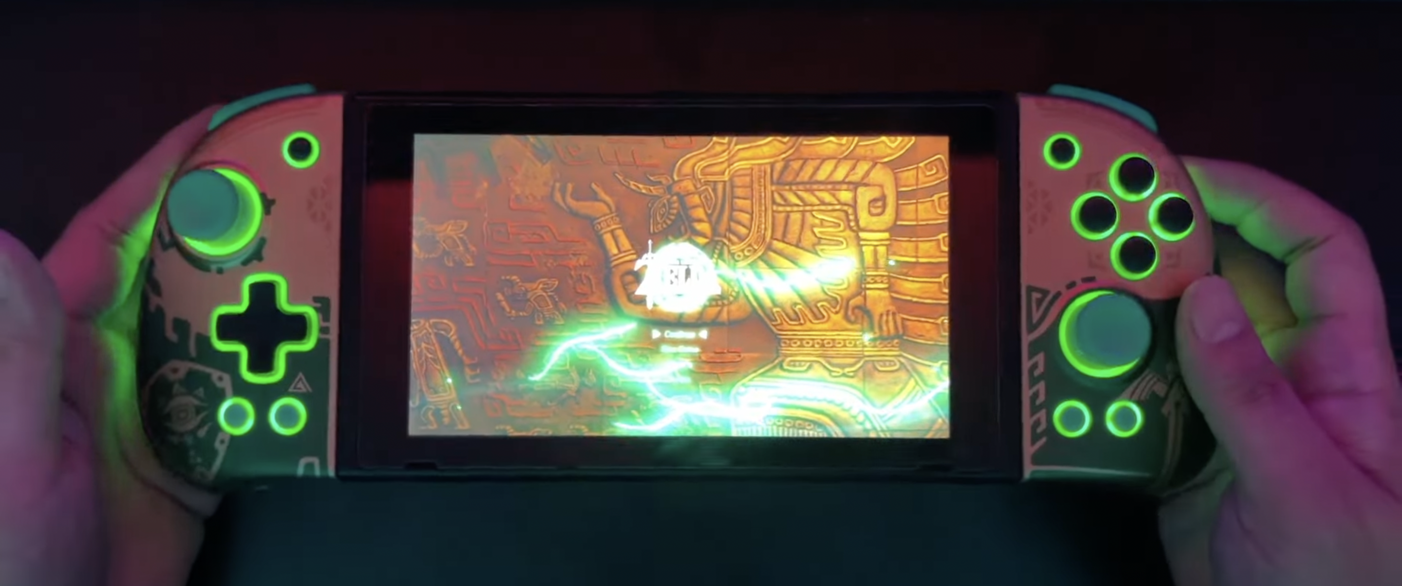 Control Joypad IINE Zelda Tears of the Kingdom para Nintendo Switch/Switch OLED Iluminado