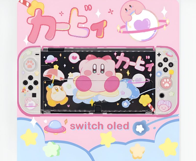 Carcasa Protectora Kirby Estelar para Nintendo Switch OLED