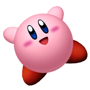 Kirby feliz icono de clientes felices de la pagina me gusta ike