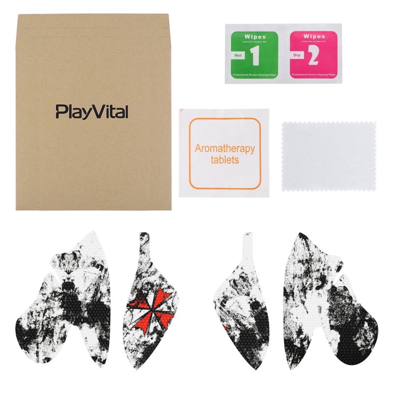 Set completo de la funda protectora Infex para mando DualSense Edge PS5, incluyendo fundas, toallitas de limpieza, tableta aromática y paño de microfibra.